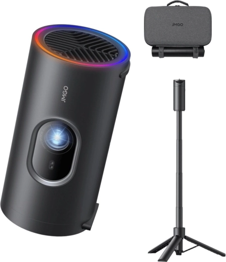 JMGO PicoPlay+ (2 kartos) LED Full HD projektorius – rinkinys su išoriniu akumuliatoriumi (powerbank) ir trikoju
