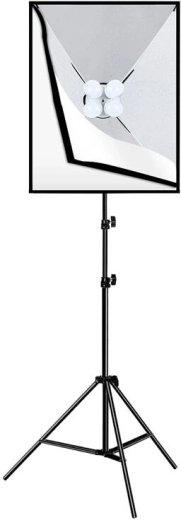 Studijinis rinkinys PULUZ softbox 50 × 70 cm su stovu ir 4× LED E27