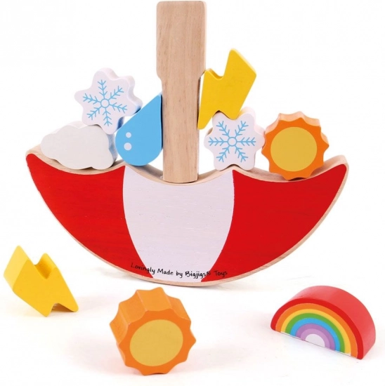 Medinis balansavimo žaidimas „Oras“ BIGJIGS TOYS