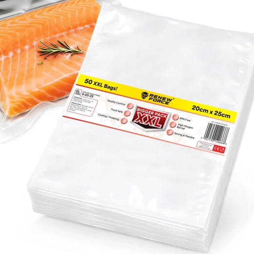 Embossed vacuum bags RENEW FORCE 20 × 25 cm (50 pcs)