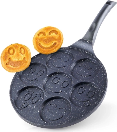 Granite pan for eggs and pancakes 27 cm, 7 holes Grande