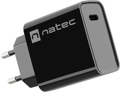 Tinklo įkroviklis NATEC Ribera 1× USB‑C 20 W juodas