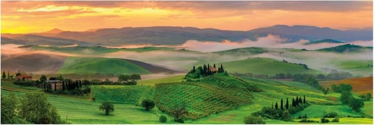 Panoramic Puzzle DINO – Sunset, 1000 Pieces