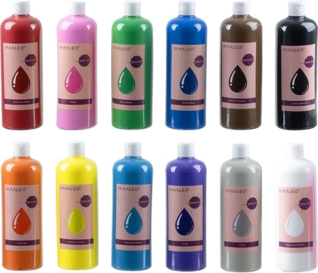 Twelve vivid colours