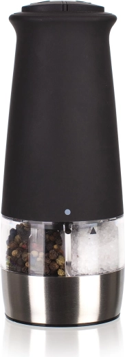 Culinaria Black 2-in-1 Electric Salt and Pepper Grinder