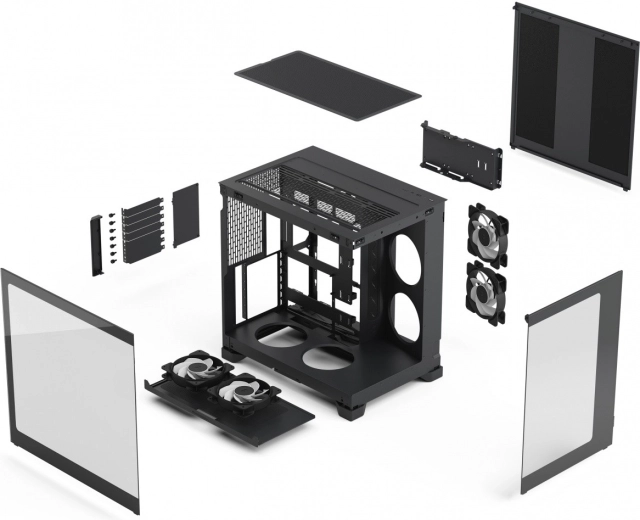 Built for performance: GPU up to 412 mm and 360 mm radiator