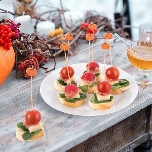 Halloween pumpkin design for themed serving