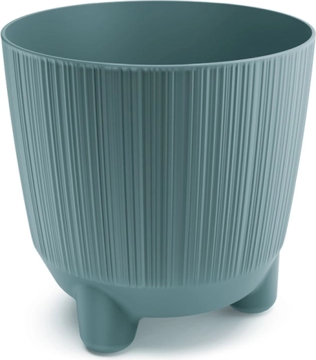 Planter with legs Scandinavian blue 19.5 cm