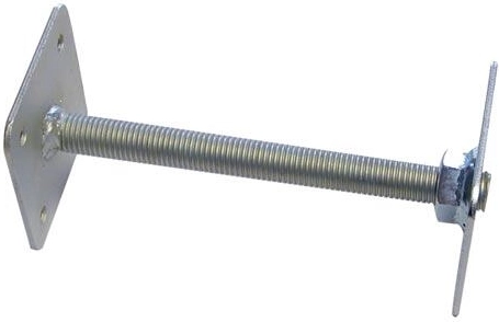 Adjustable post base 110 × 110 mm, height 330 mm, for threaded rods 24 mm