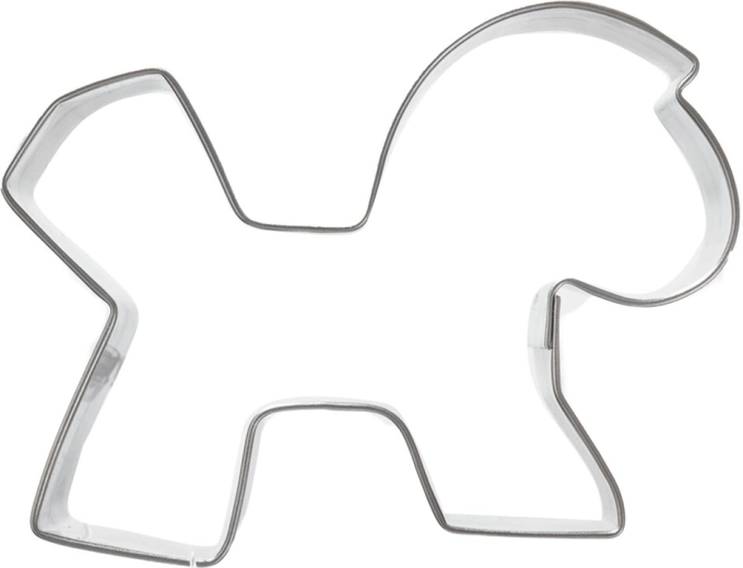 Stainless steel horse cookie cutter