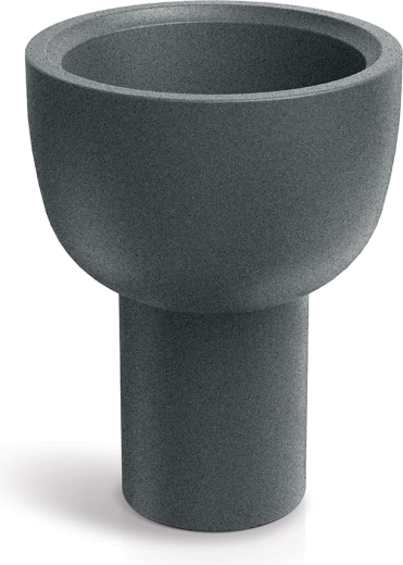 Molta Vessel Flower Pot 40 cm granite grey