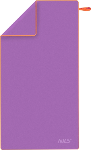 Greitai džiūstantis mikropluošto rankšluostis NILS, violetinis–oranžinis