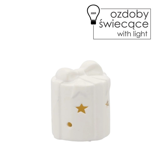 Kalėdinė šviečianti LED figurėlė 8 × 8 × 9,5 cm