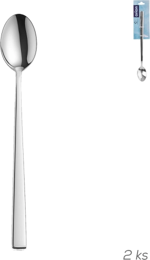 Stainless Steel Cocktail Spoons Plain, 2 pcs