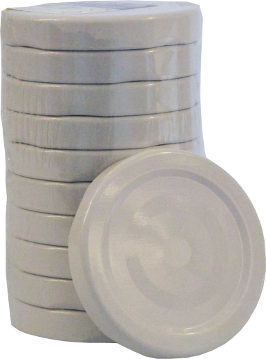 Konservavimo dangtelis TWIST 58 baltas (10 vnt.)