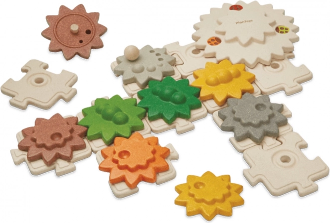 PlanToys medinis krumpliaračių ir dėlionės rinkinys