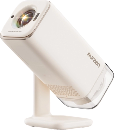 Aurzen Boom Air nešiojamas Full HD projektorius su Google TV