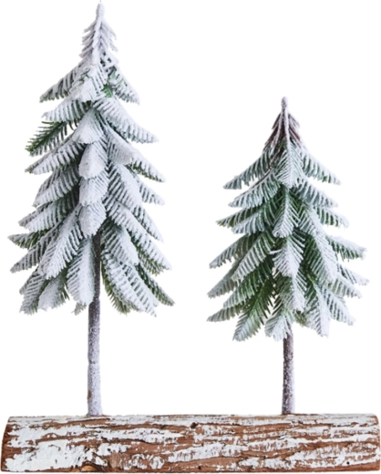 Authentic winter effect with a snowy touch