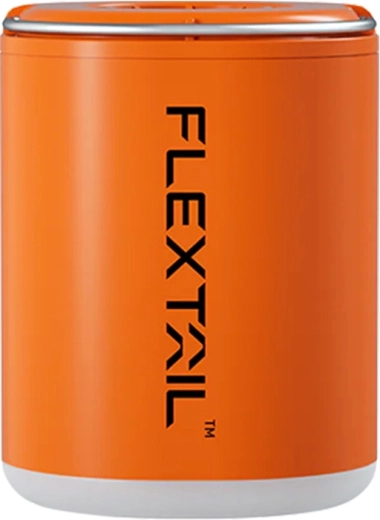 Flextail Tiny Pump 2X nešiojama elektrinė pompa 3 viename su žibintu, oranžinė