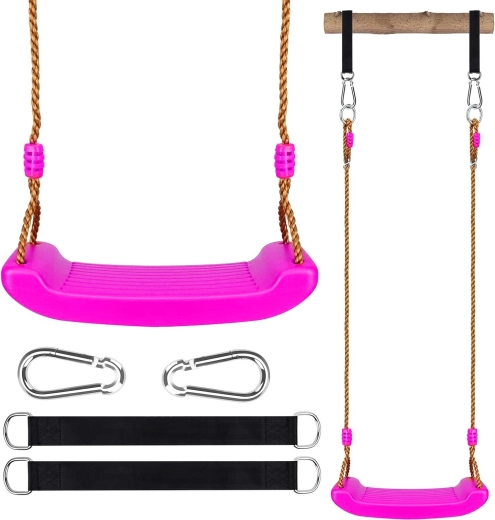 Non-slip, shaped seat for safer swinging