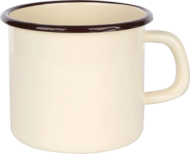 Enamel mug Silesia 0.45 L, cream