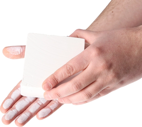 Easy application in a compact block