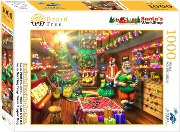 Kalėdinė dėlionė „Santa's Workshop“ – 1000 dalių