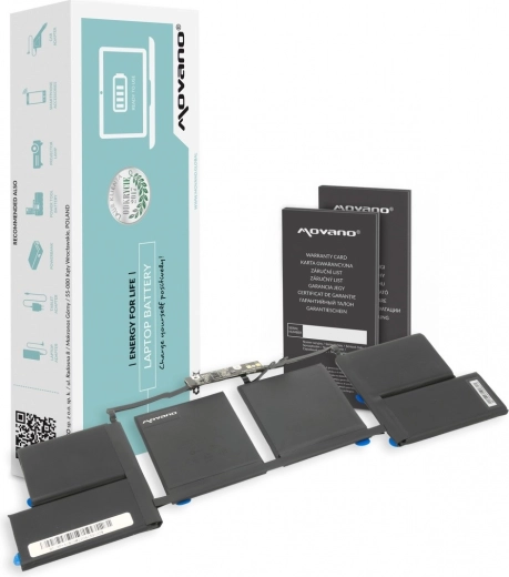 Movano A1820 Battery for Apple MacBook Pro 15" (A1707) 6667 mAh 76 Wh