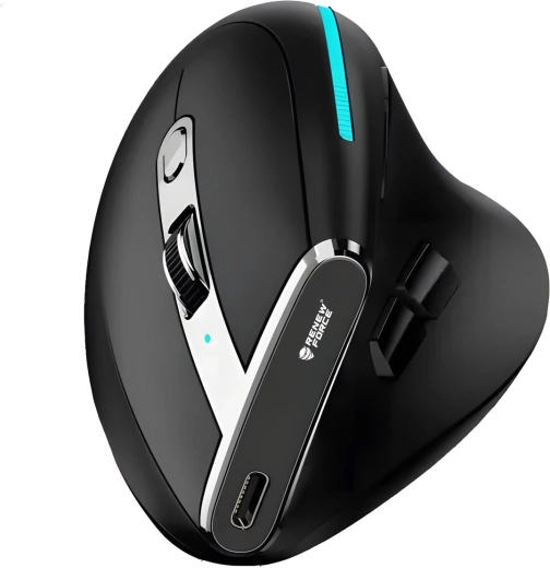 Wireless vertical mouse RENEW FORCE F36 Bluetooth + 2.4 GHz USB-C, 2400 DPI, 750 mAh