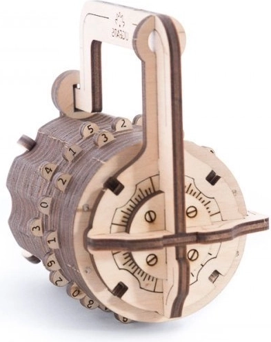 Ugears 3D Puzzle Numerical Lock – Mechanical Wooden Model