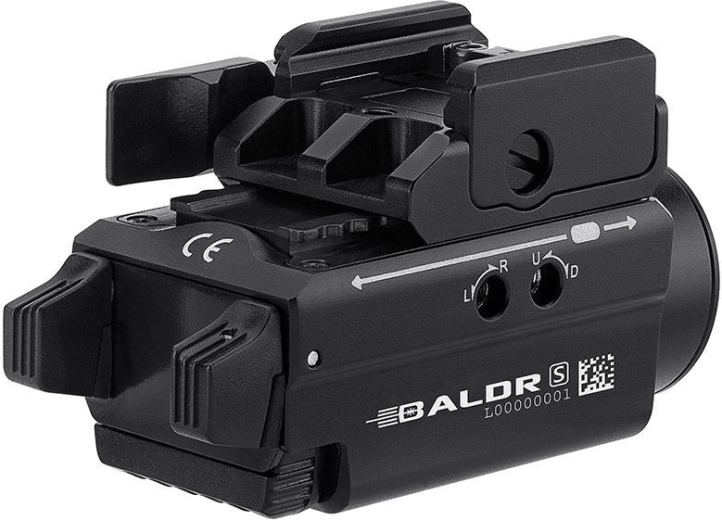 Olight Baldr S 800 juodas ginklinis žibintuvėlis su žaliu lazeriu – 1 vnt.