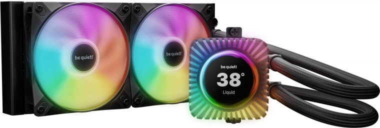 be quiet! Light Loop IO LCD 240 mm black liquid CPU cooler