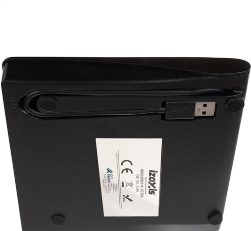 Kompaktiškas dizainas su integruotu USB laidu