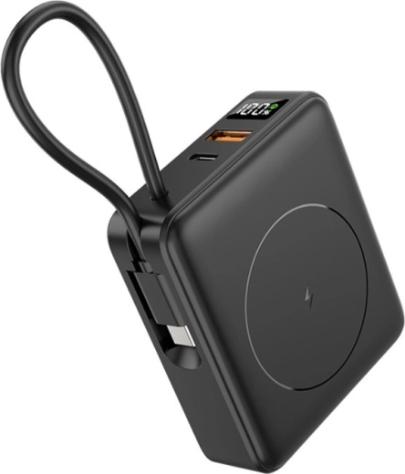 Tracer Scout 10,000 mAh power bank with magnetic 15 W wireless charging, PD 20 W and QC 22.5 W