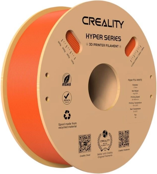 Oranžinis CREALITY Hyper PLA filamentas 1,75 mm, 1 kg