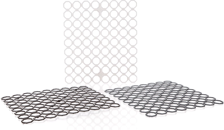 ACASSA kriauklės kilimėlis 29,5 × 26,5 cm, PP plastikas, spalvų miksas