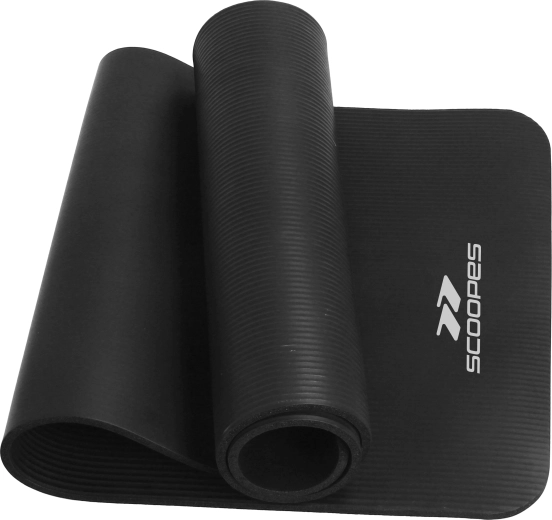 NBR Cushion Fitness Mat 10 mm Black