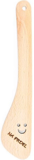 TORO Wooden Spatula 30 cm with Smile-Shaped Hole