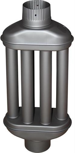 Šilumokaitis dūmtraukiui 120 × 550 mm, antracito spalvos
