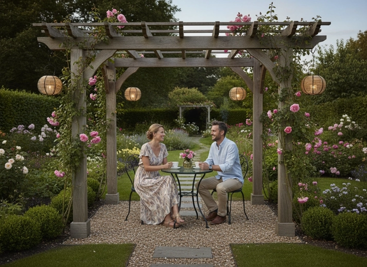 Puikiai tinka interjere ir po pergola
