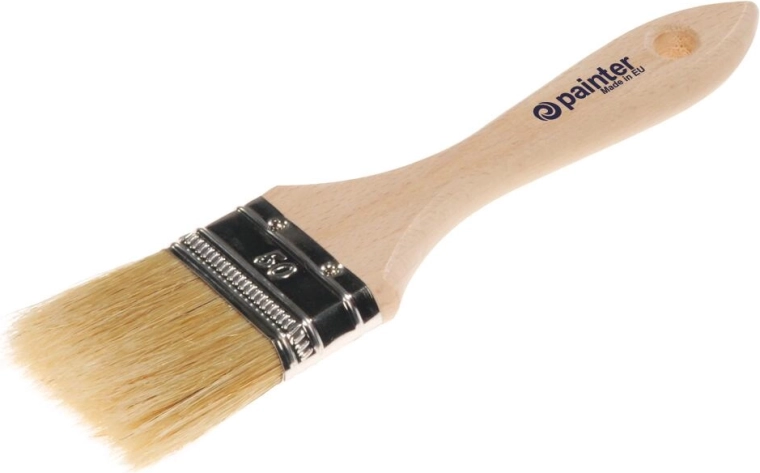 Flat paint brush 20 mm with wooden handle