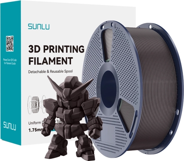 Sunlu PLA+ 2.0 gija (filamentas) – skrudintas kaštonas