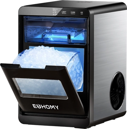 Euhomy Nugget Ice Maker 20 kg/day Black