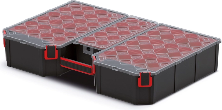 Tall TAGER organizer with transparent lid 577 × 390 × 105 mm