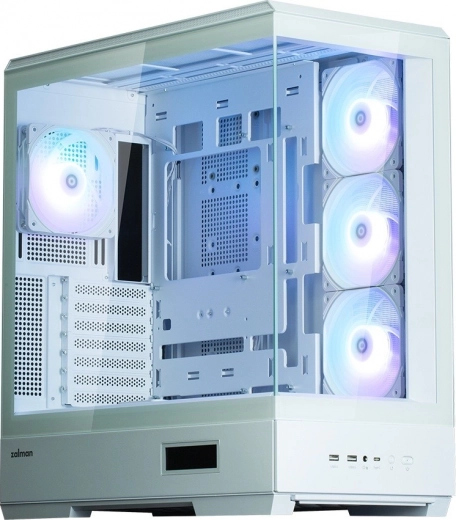 White Mid-Tower Case with 4x ARGB Fans