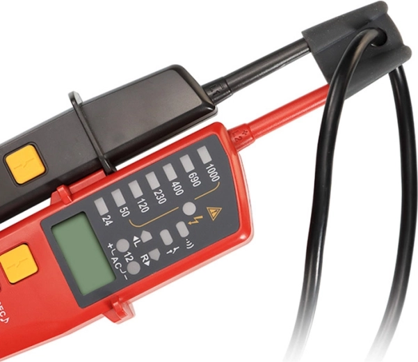 Wide AC/DC range 6–1000 V with clear indication