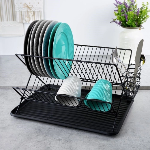 Dviaukštė talpa 21 lėkštei