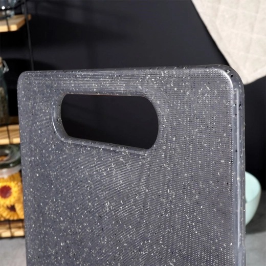 Durable plastic with granite-look surface