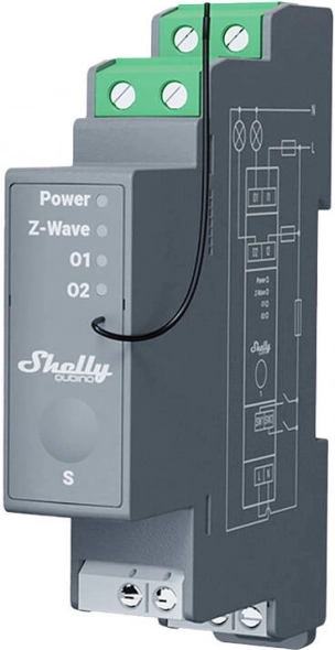 Shelly Qubino Pro dual-channel relay for DIN rail