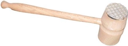 Single-sided meat tenderizer 33 cm wood and metal